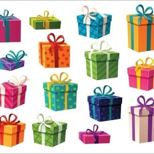 Surprise Christmas Gift Boxes, 8 NWT or NWOT Items, Clothes, Tech, Accessories..